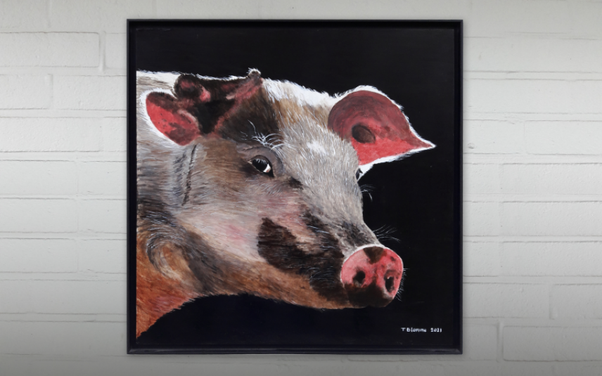 Kunstveiling varkensschilderij