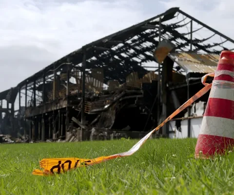 Geen herbouw van uitgebrande horrorstal