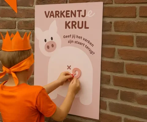 Speel Varkentje Krul op Koningsdag!